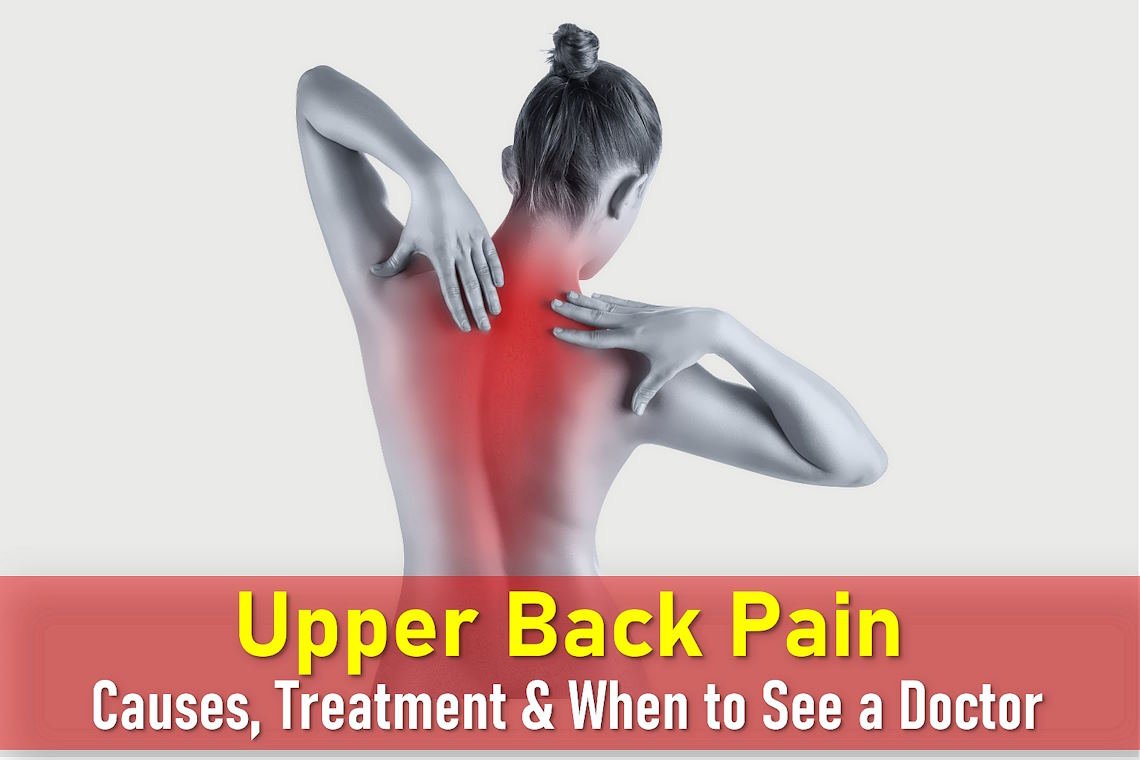 upper back pain causes, upper middle back pain, upper left back pain, upper right back pain