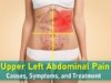 upper left abdominal pain, left upper quadrant pain, pain in upper left abdomen, pain left quadrant upper